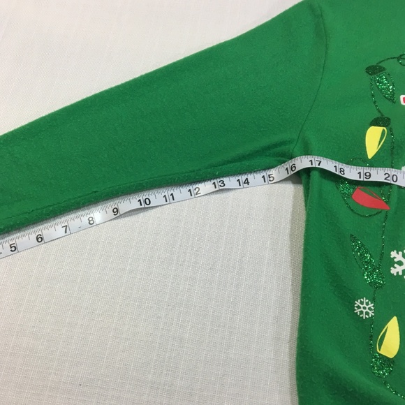 Express You Elf Christmas Lights Sweatshirt Soft - Picture 5 of 7